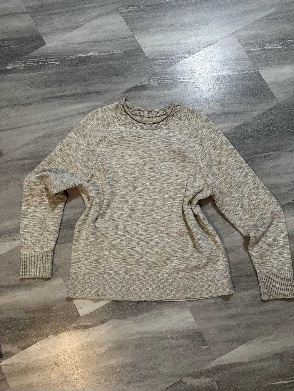 Lululemon Boxy Cotton-Blend Sweater L